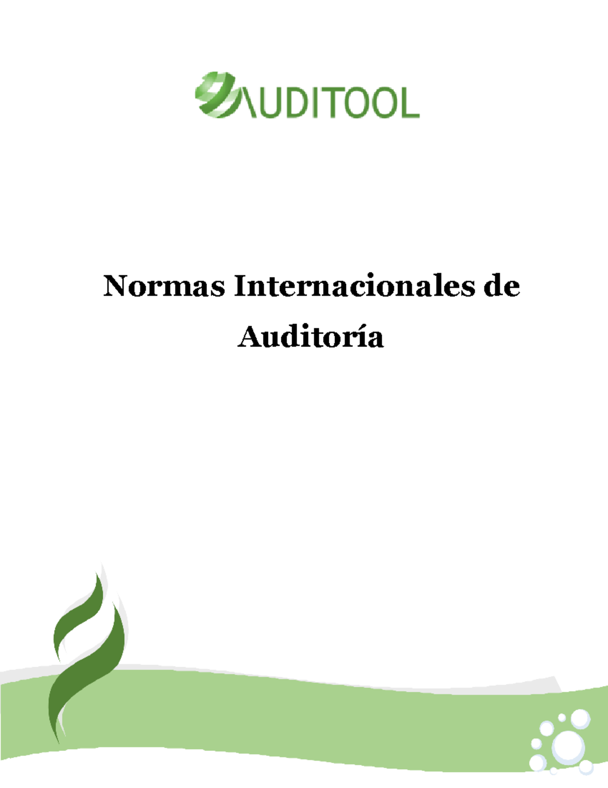 Nia Auditool Material De Lectura Normas Internacionales De Auditoría Normas Internacionales De 8038