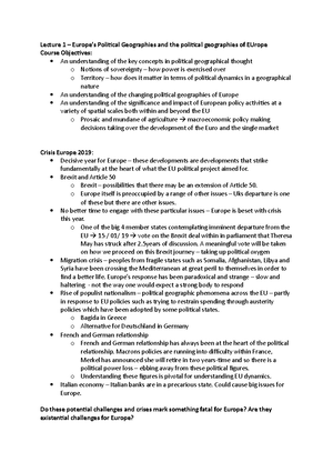 Introducing Political Geography - Week 7 - Mini lecture 1 - What is ...