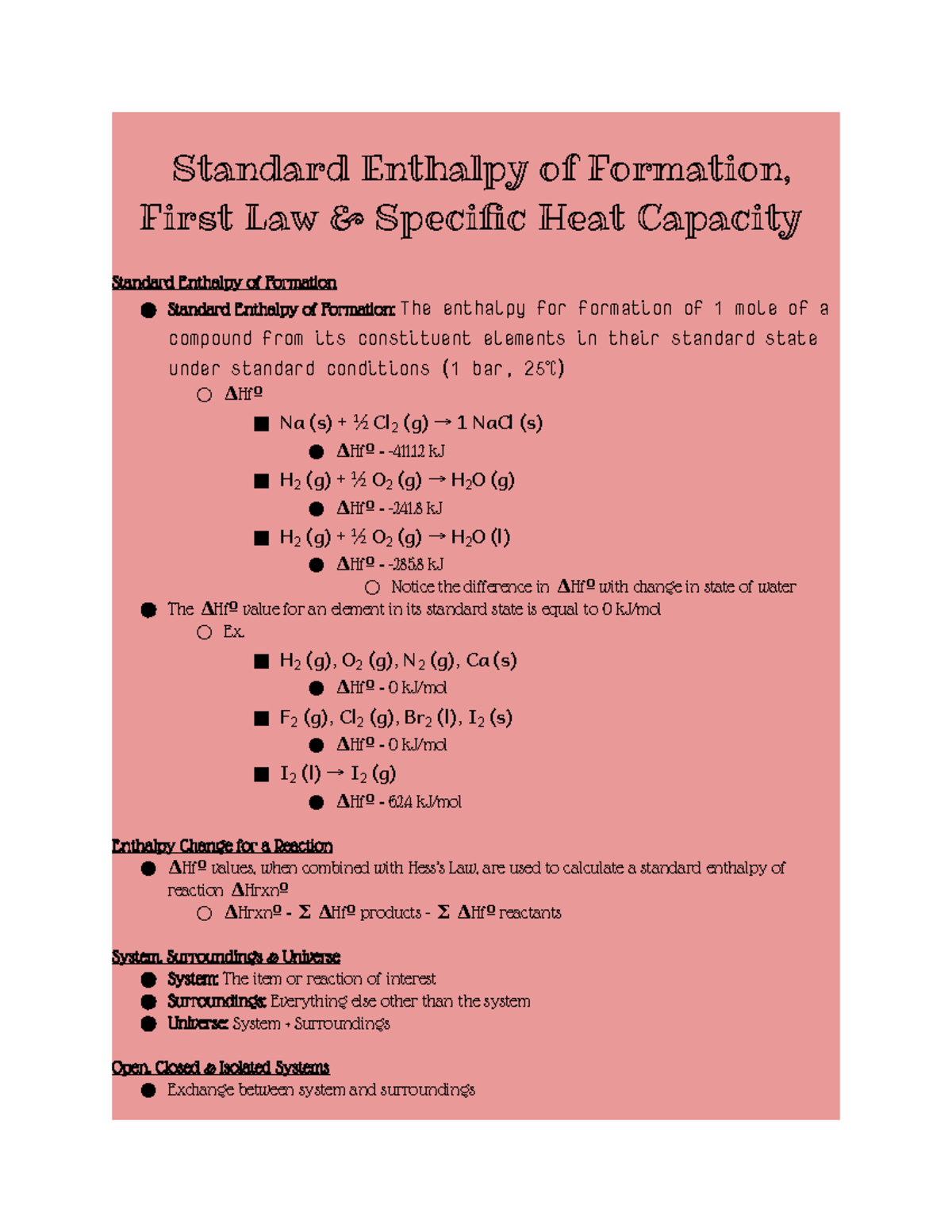 5-2-notes-standard-enthalpy-of-formation-first-law-specific-heat