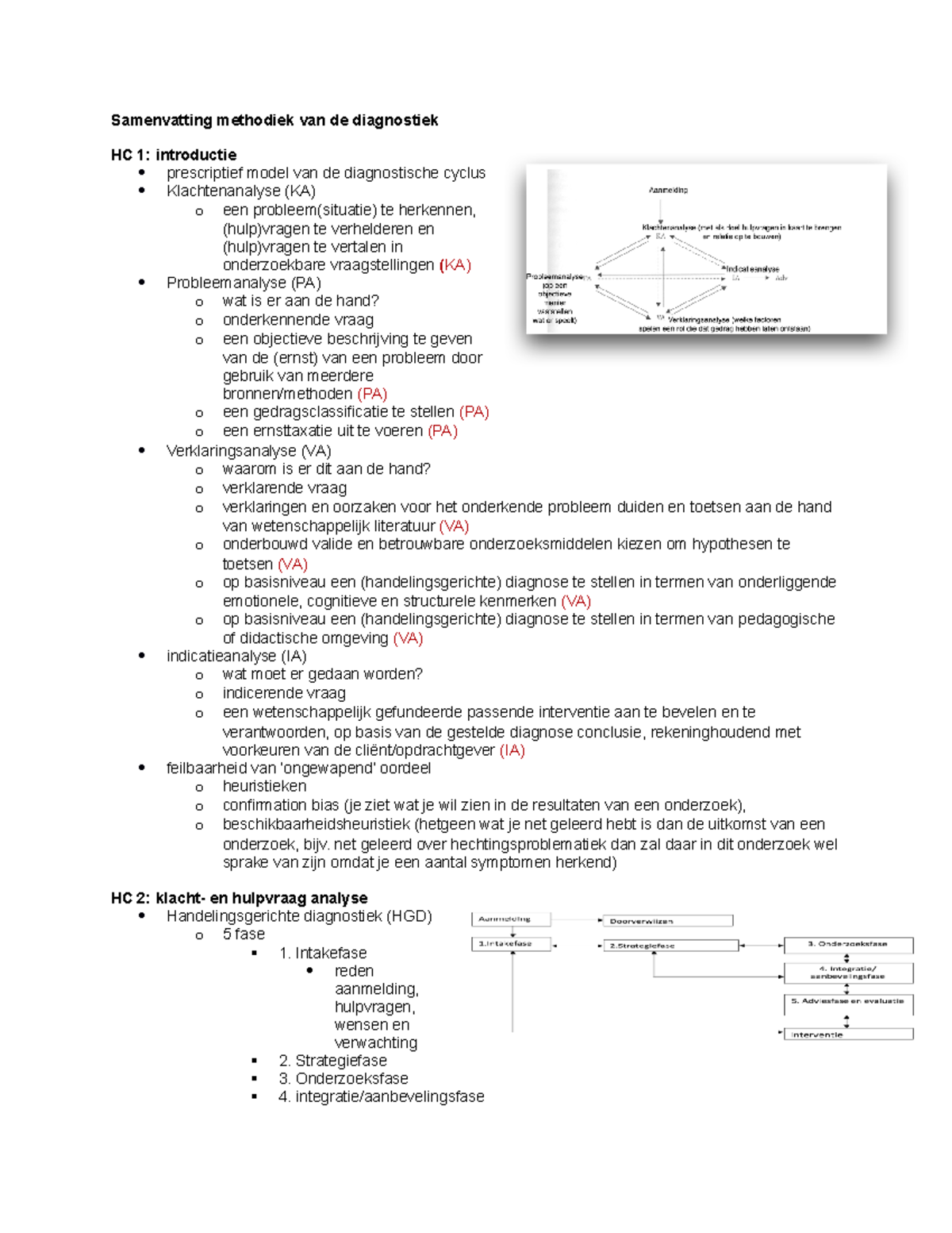 Samenvatting Methodiek Van De Diagnostiek - Net Geleerd Over ...