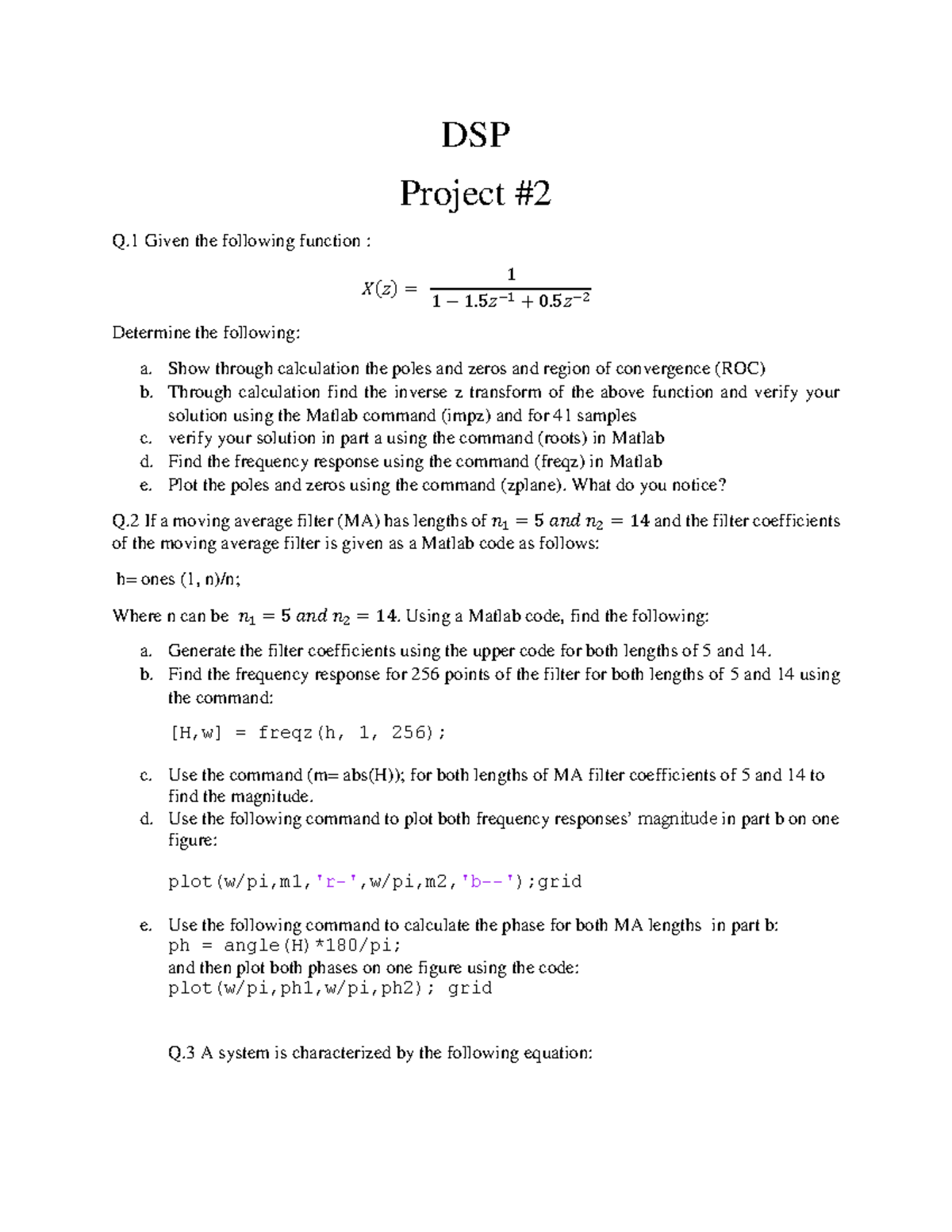 project-2-dsp-project-q-given-the-following-function-1-1