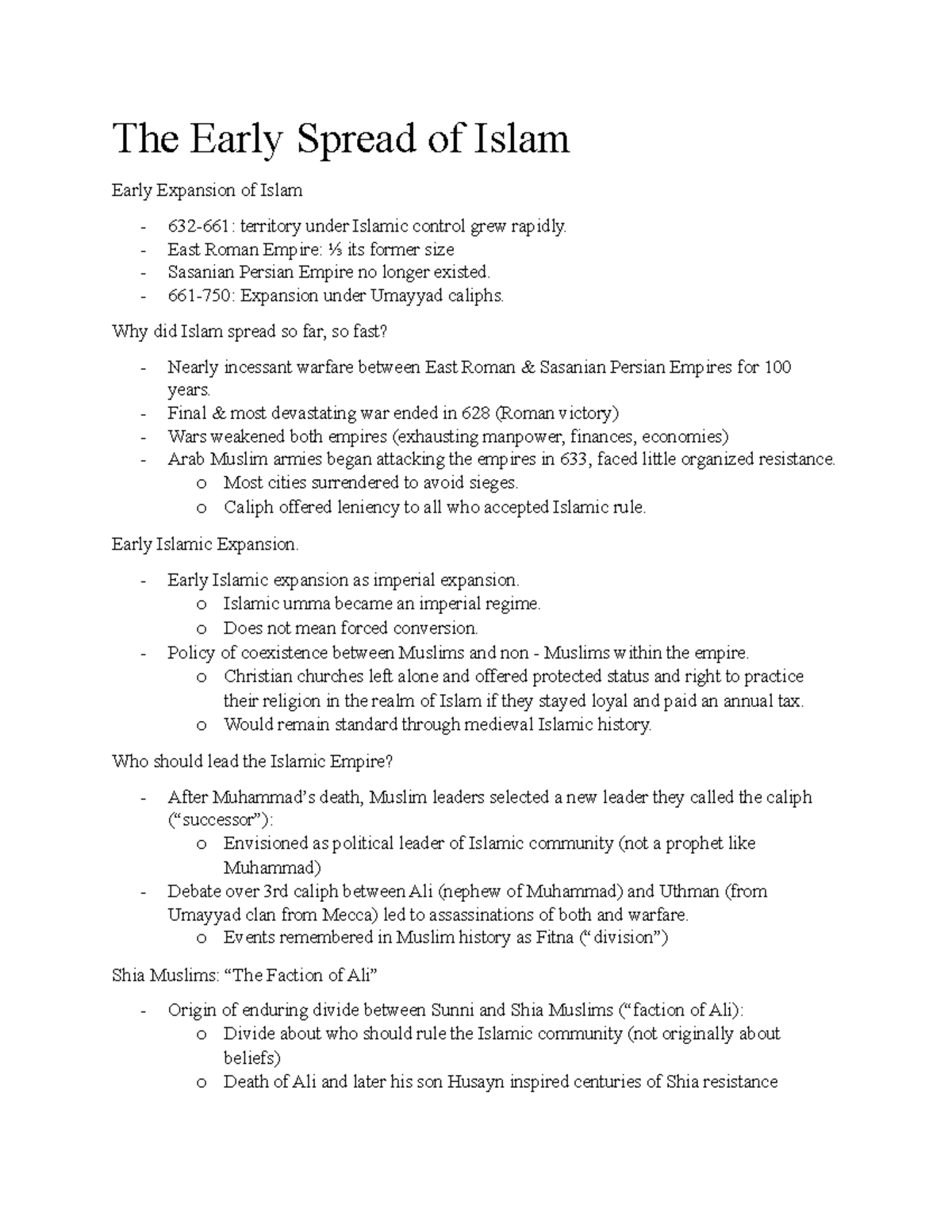 lecture-2-the-early-spread-of-islam-early-expansion-of-islam-632-661