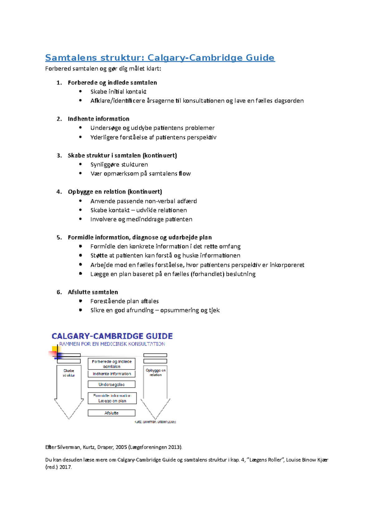 Calgary-Cambridge Guide - Samtalens struktur: Calgary-Cambridge Guide ...