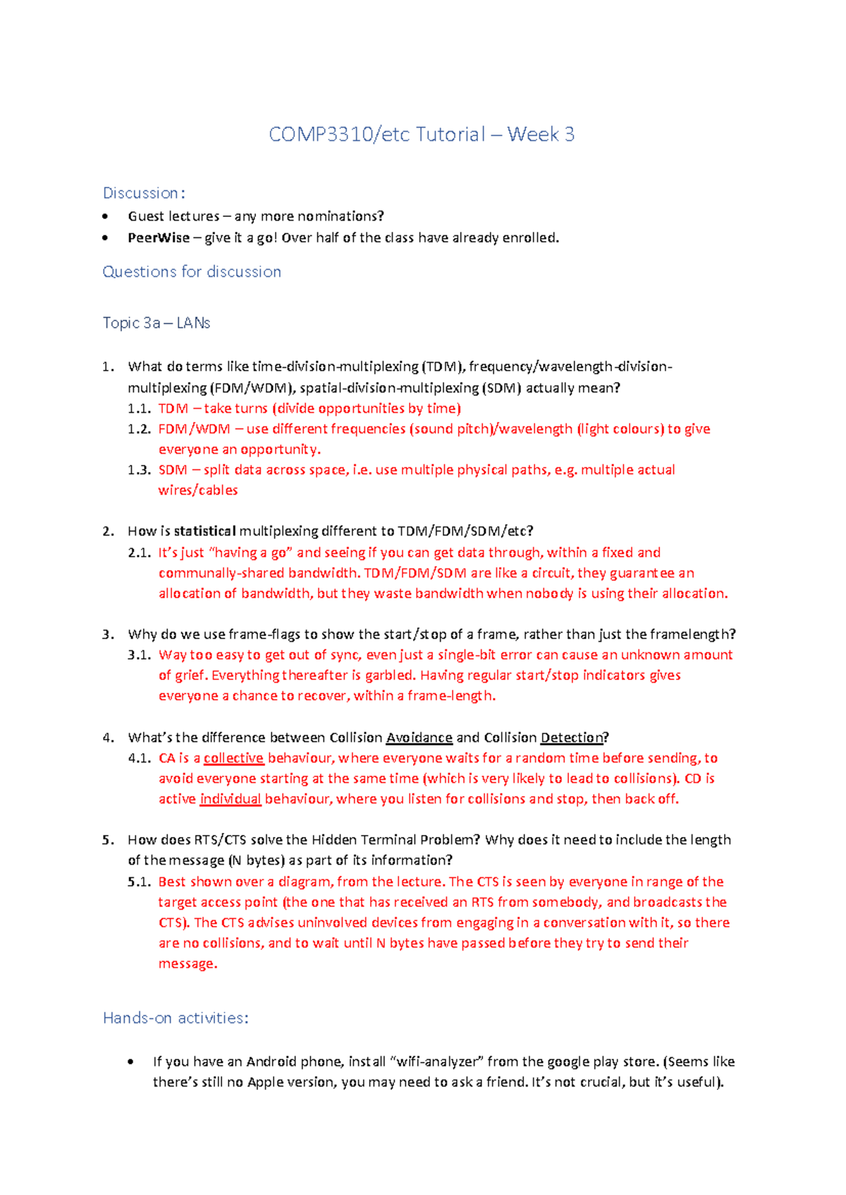 Week 3 Tute - Answersheet - COMP3310/etc Tutorial – Week 3 Discussion ...