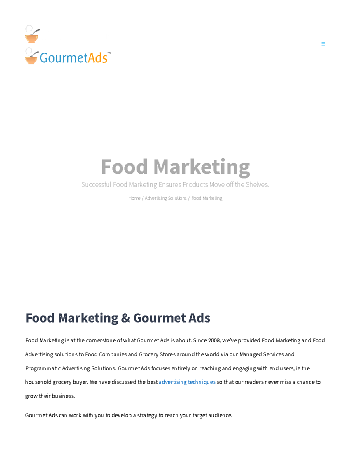 Food Marketing What is Food Marketing Food Marketing Successful Food