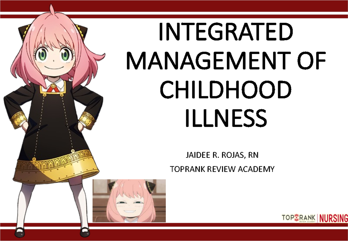 TR IMCI CD Handout - Bdjsjs - INTEGRATED MANAGEMENT OF CHILDHOOD ...
