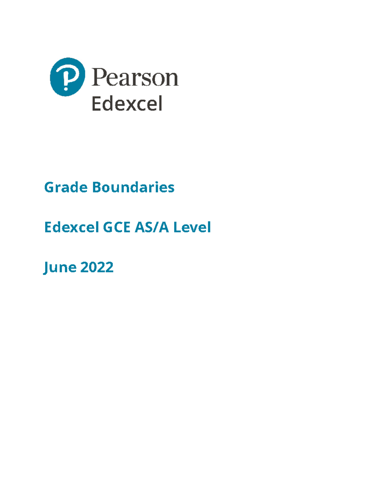 2206gcesubjectgradeboundaries Grade Boundaries Edexcel GCE AS/A