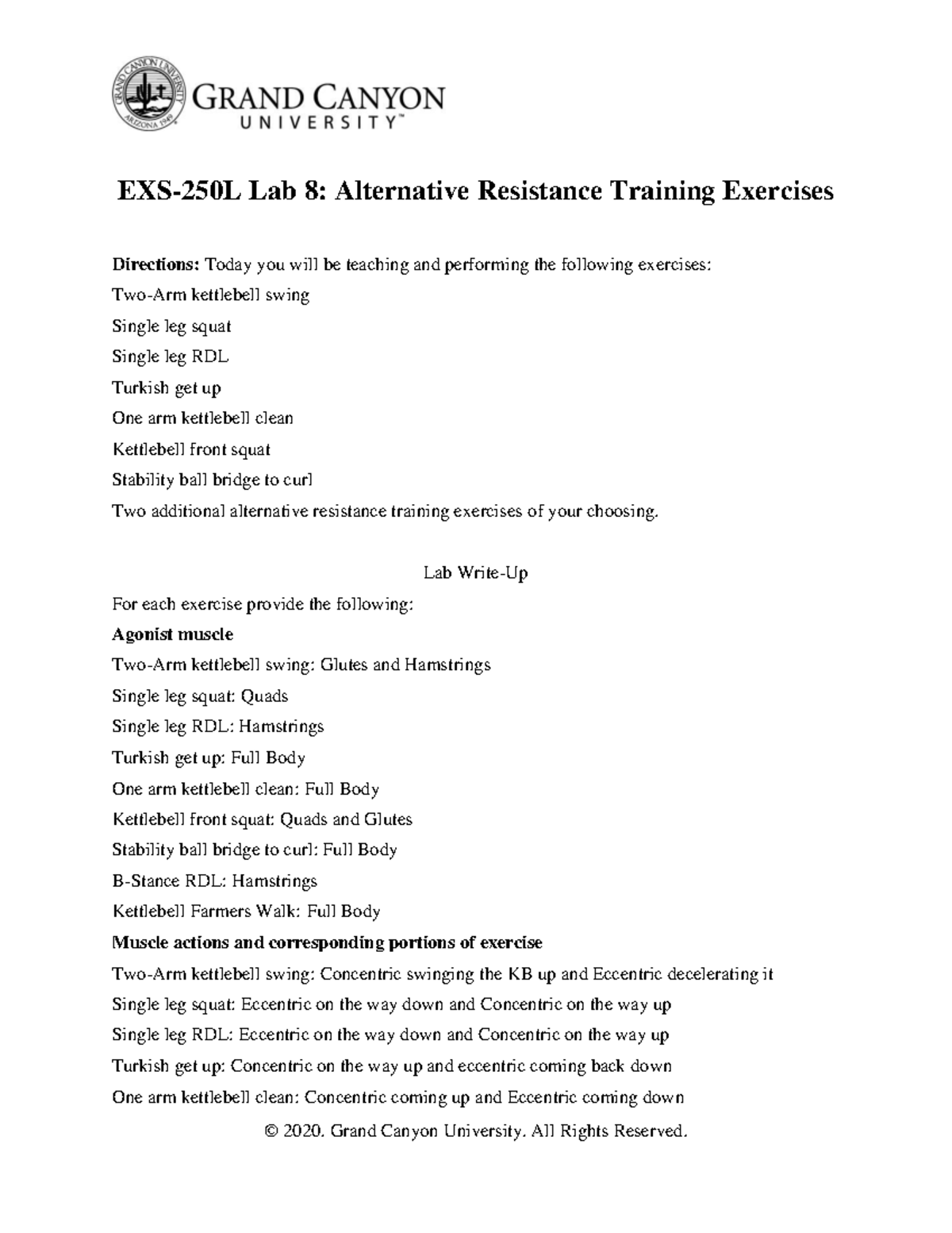 EXS 250L-RS-Lab8-Alternative RTExercises Lacey Z - EXS- 250 L Lab 8 ...