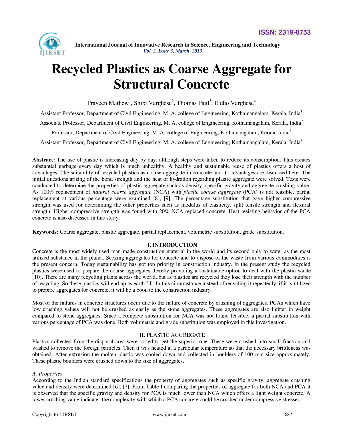 plastic recycling research paper