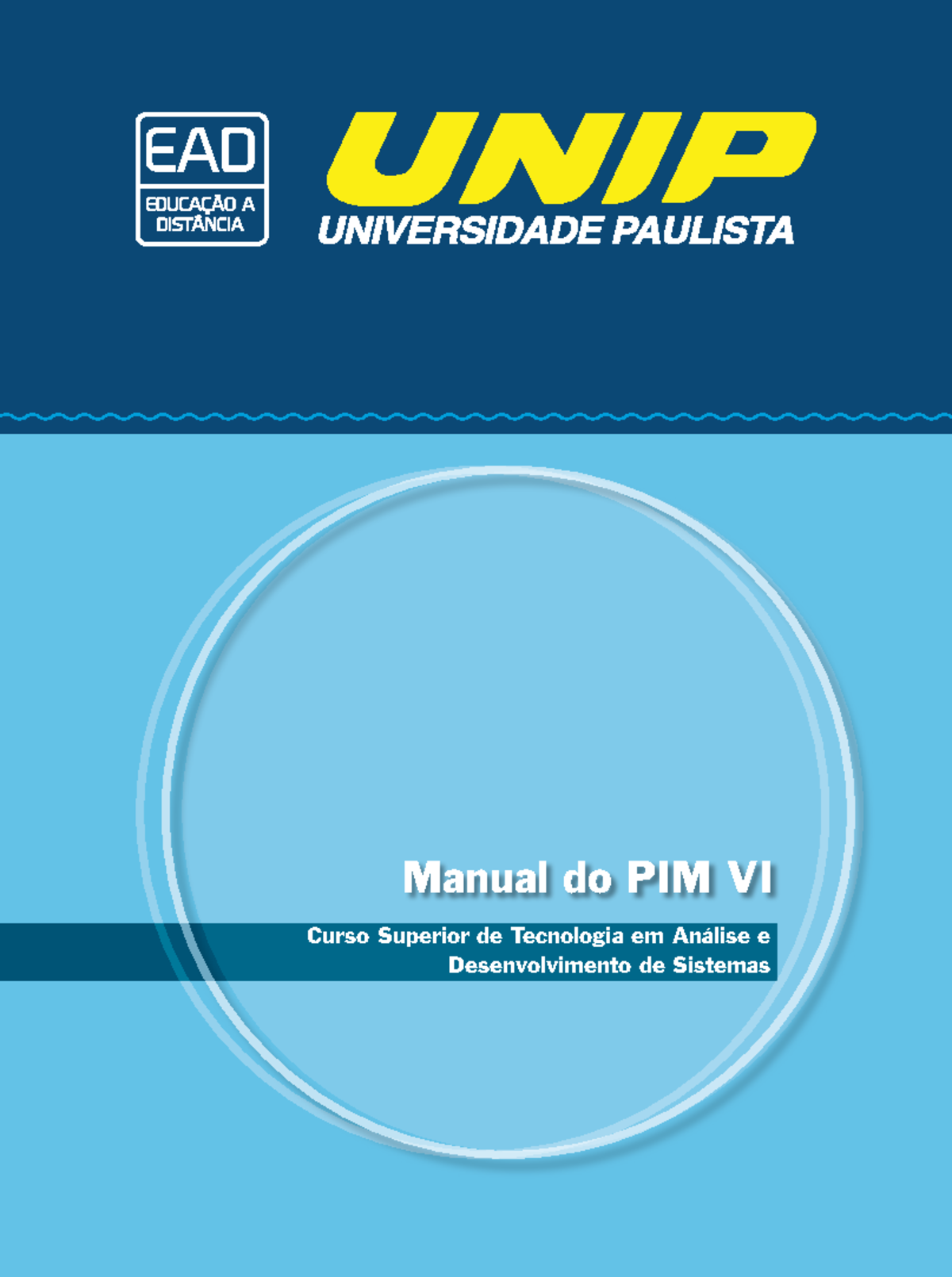 Manual PIM 6 Analise e Desenvolvimento de Sistemas UNIP - Manual do PIM ...