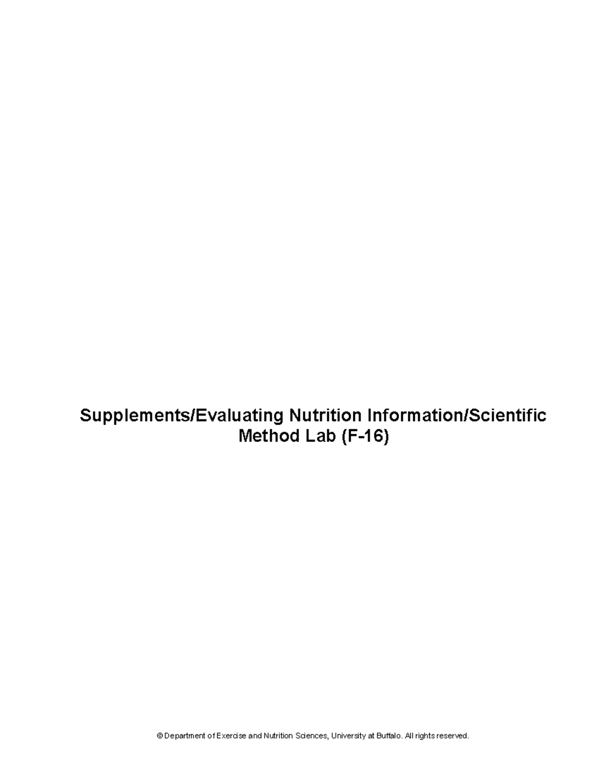 Supplements2 Study Notes Human Nutrition Supplements/Evaluating