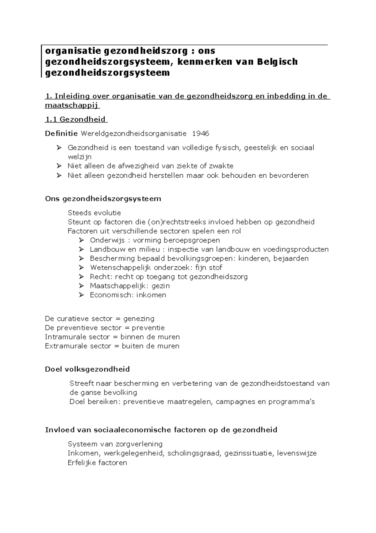 Samenvatting Organisatie In De Gezondheidszorg - Organisatie ...