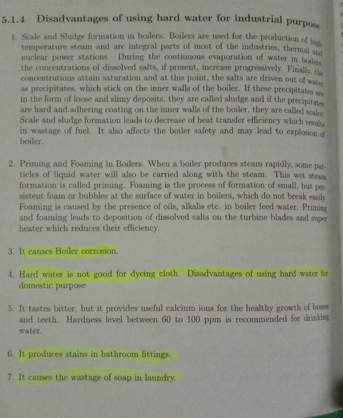 Disadvantages of using hard water 5.1 Disadvantages of using hard water for industrial pose