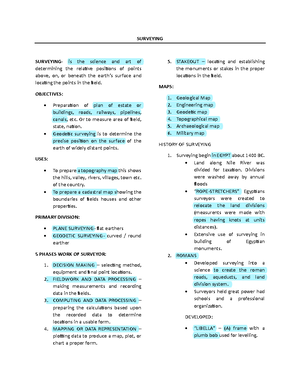 Reviewer - This will help you in reviewing for surveying subject ...