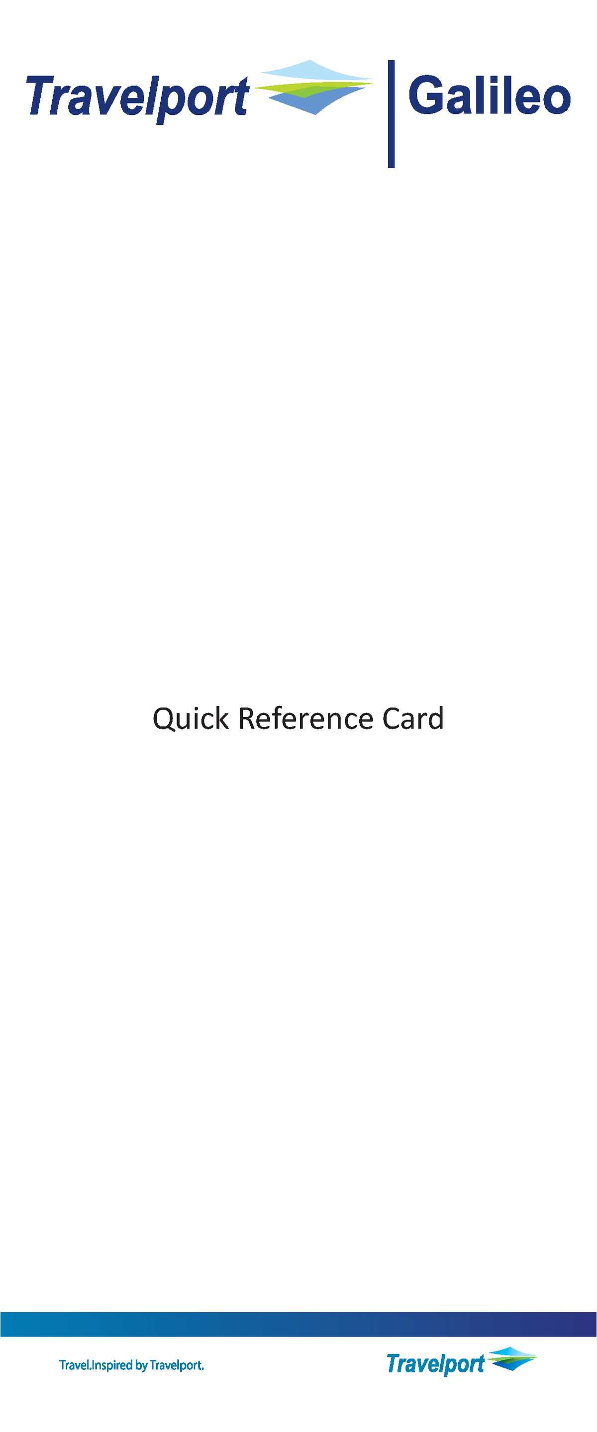 Travelport Brochure - Hhhh - Quick Reference Card SIGNING ON/OFF TO ...