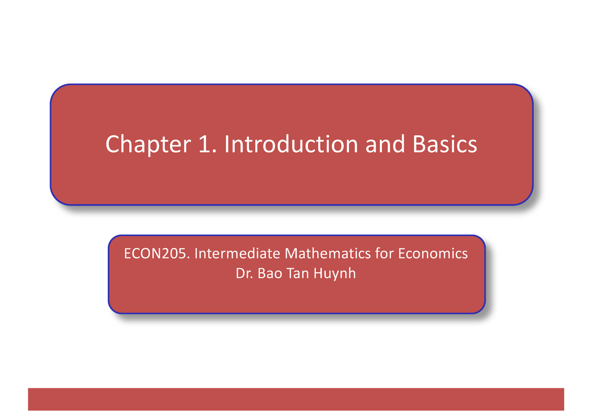 Chapter 1. Introduction And Basics (updated) - Chapter 1. Introduction ...