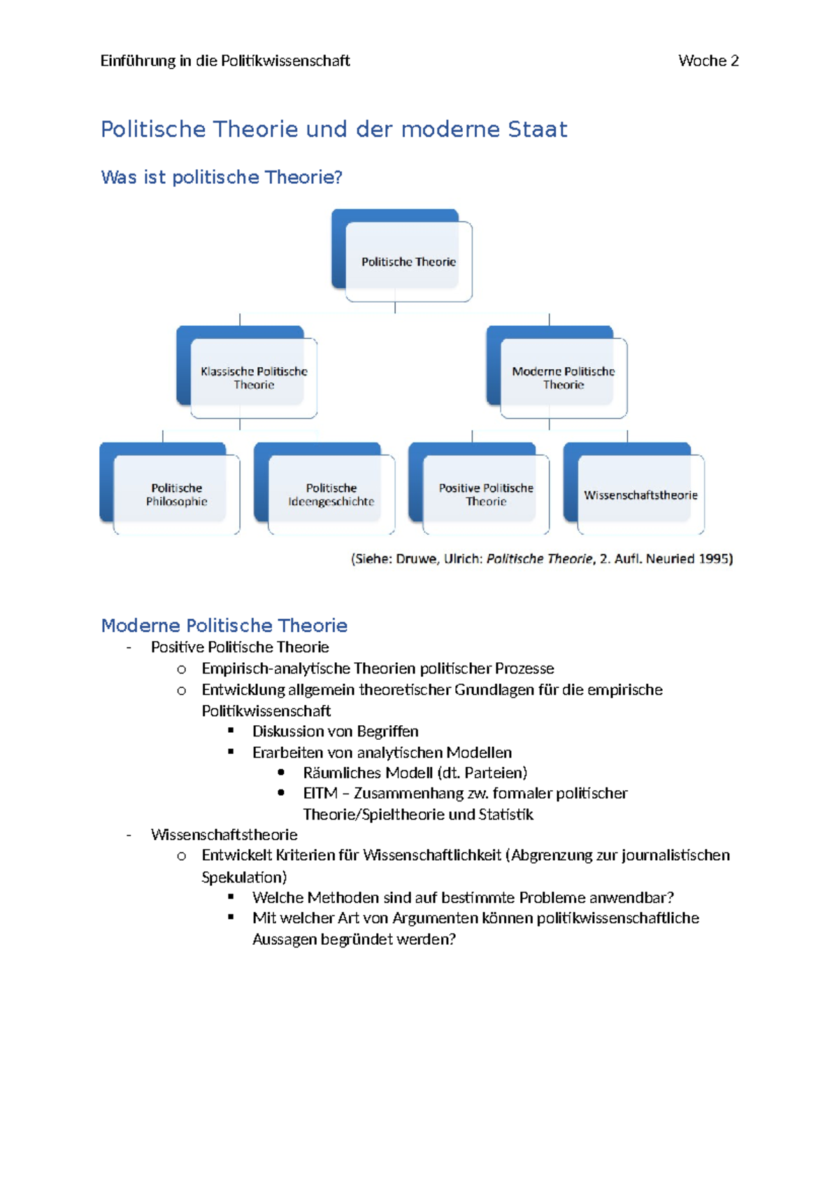Dürfen Lehrer Politische Meinung äußern VL Politische Theorie und der moderne Staat - Politische Theorie und