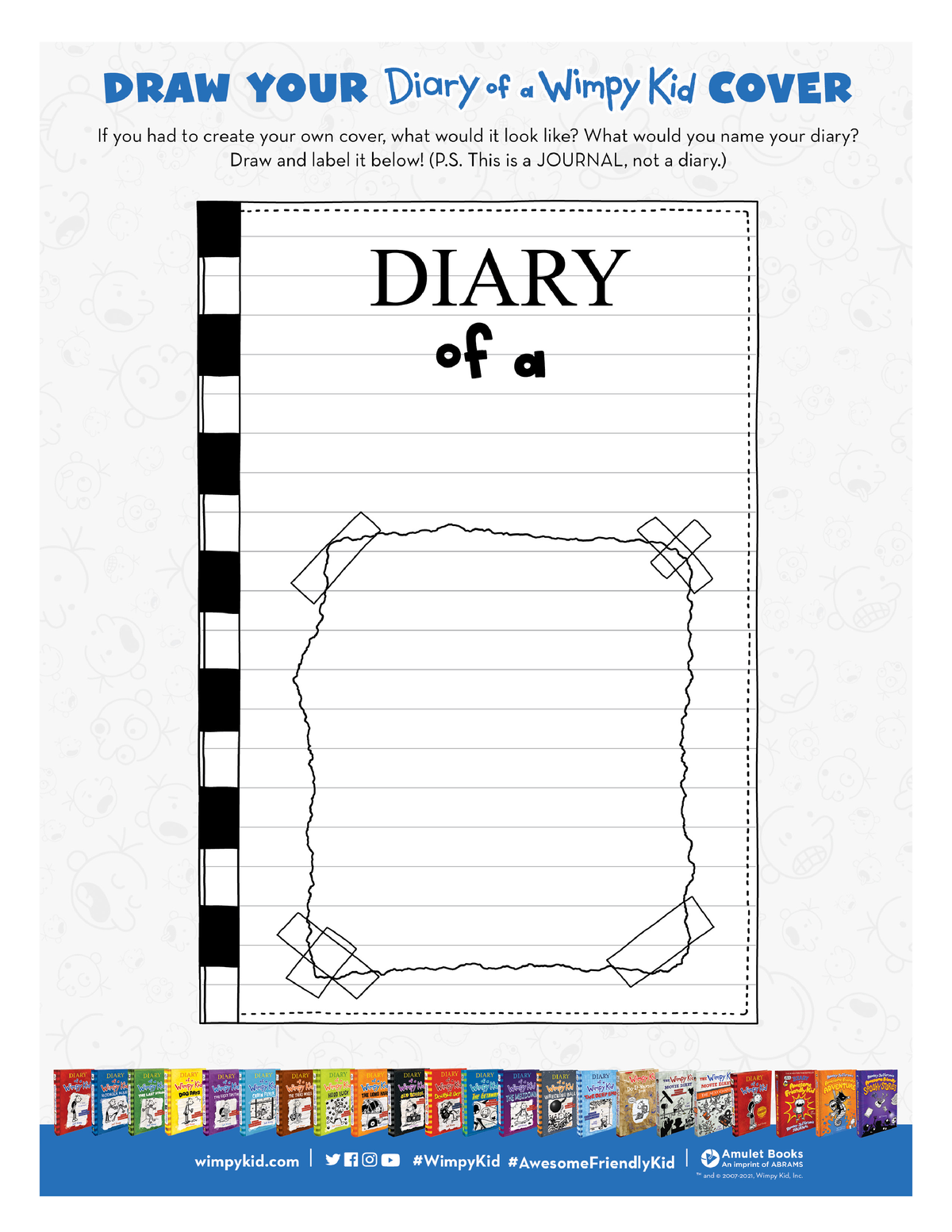 DWK Draw-Your-Own-Wimpy-Kid-Cover - IFFA7411 - Studocu