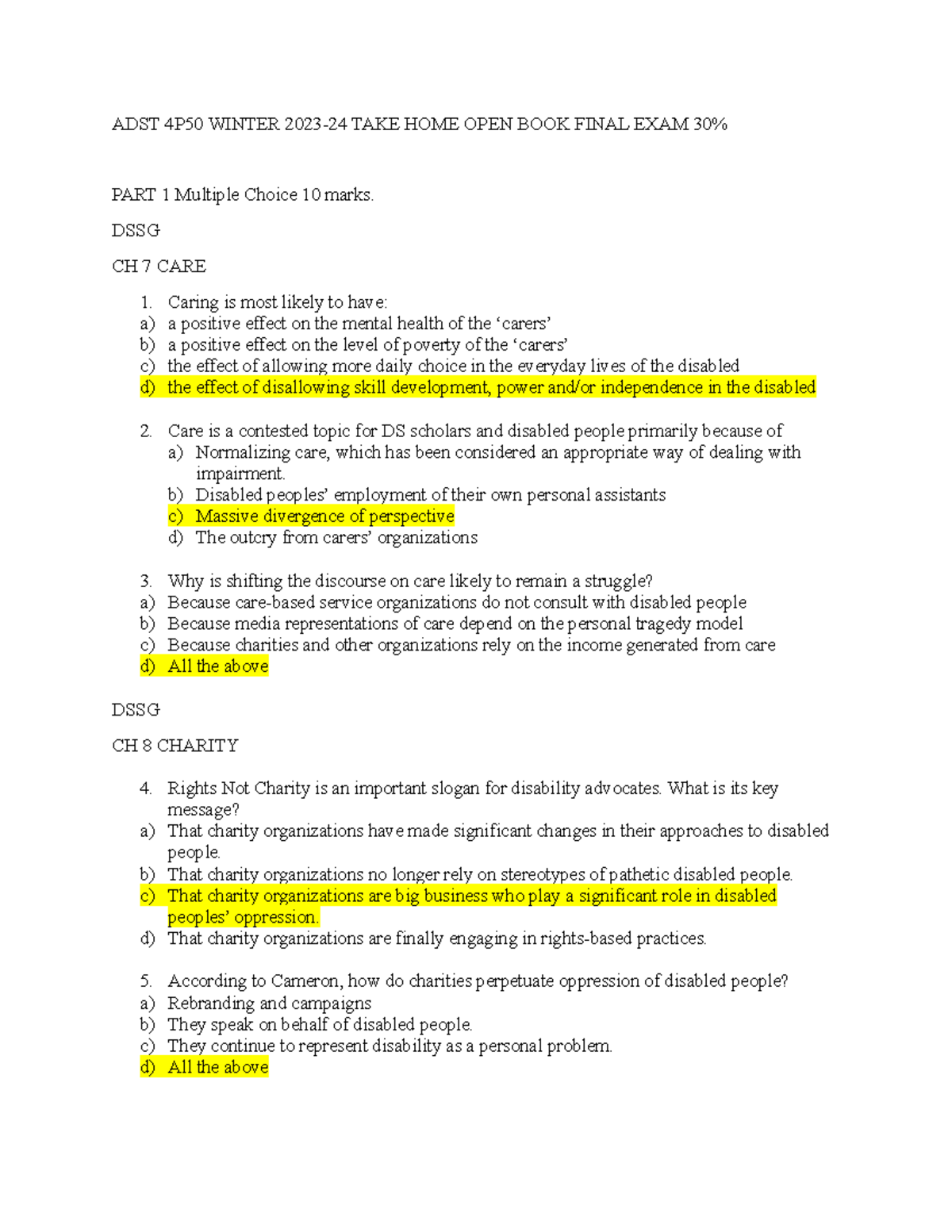ADST 4P50 Winter 2023-24 Final EXAM - ADST 4P50 WINTER 2023-24 TAKE ...