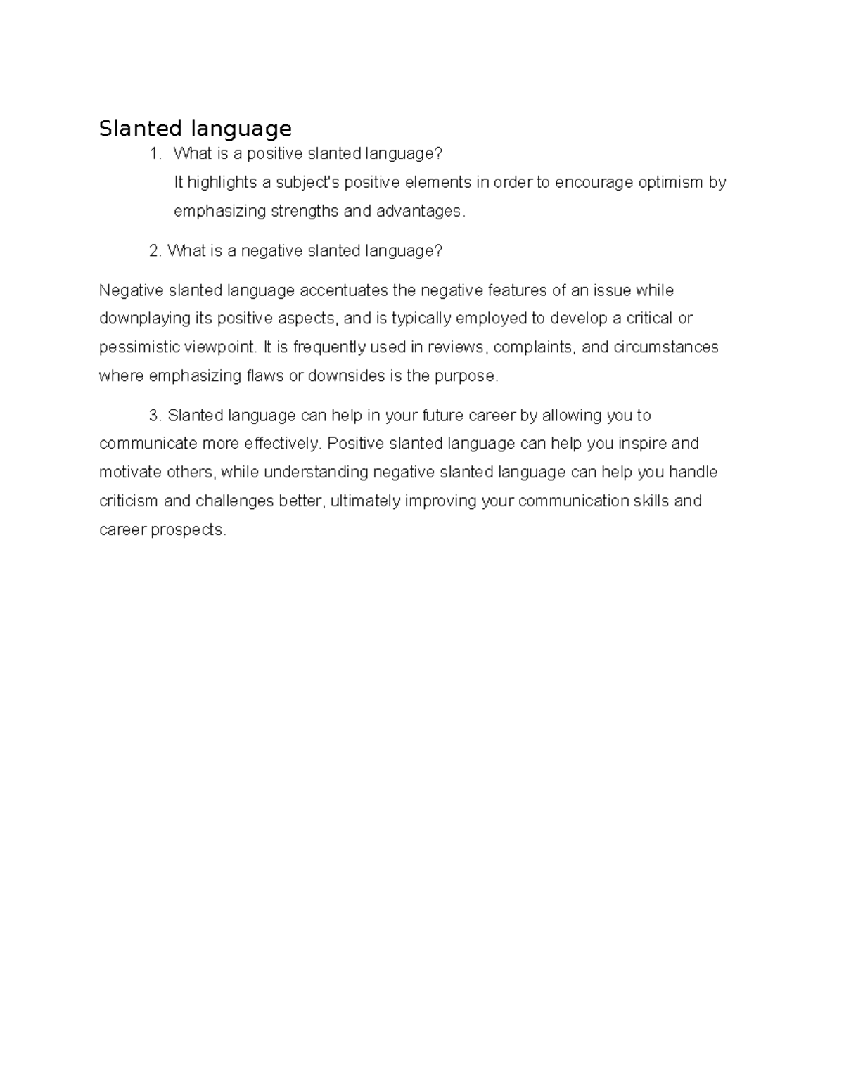 Slanted language qwerty Slanted language 1. What is a positive