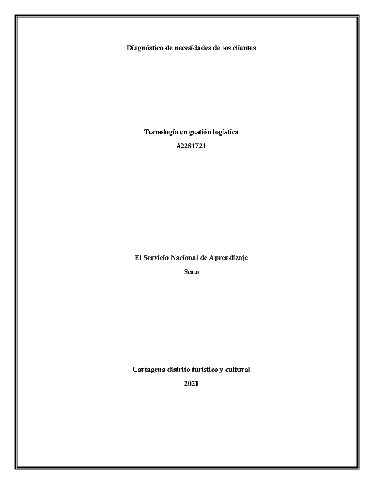 Evidencia 4 Diagnóstico de necesidades de los clientes - Diagnóstico de ...
