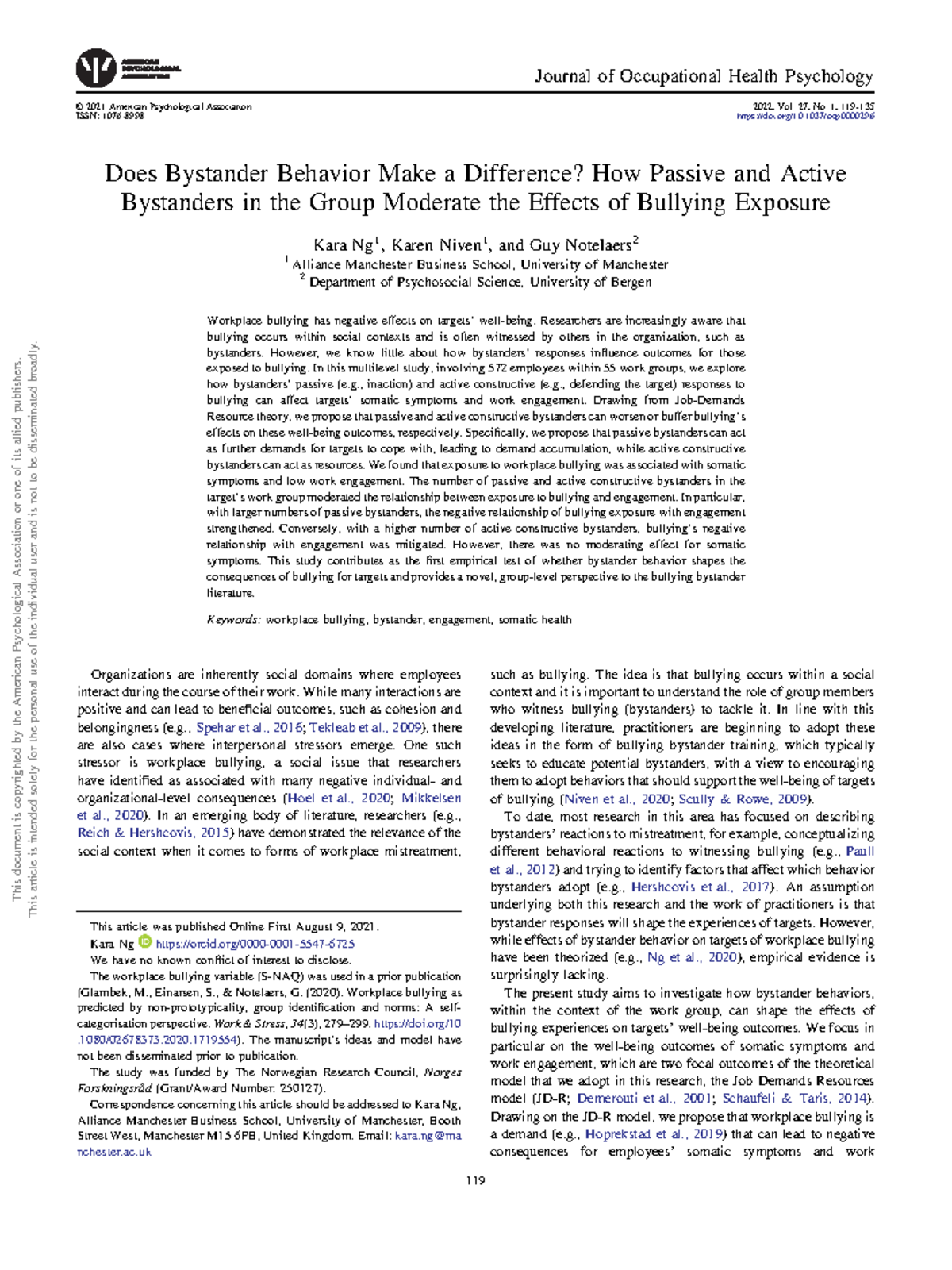 Content server general psychology study example to use for apa style