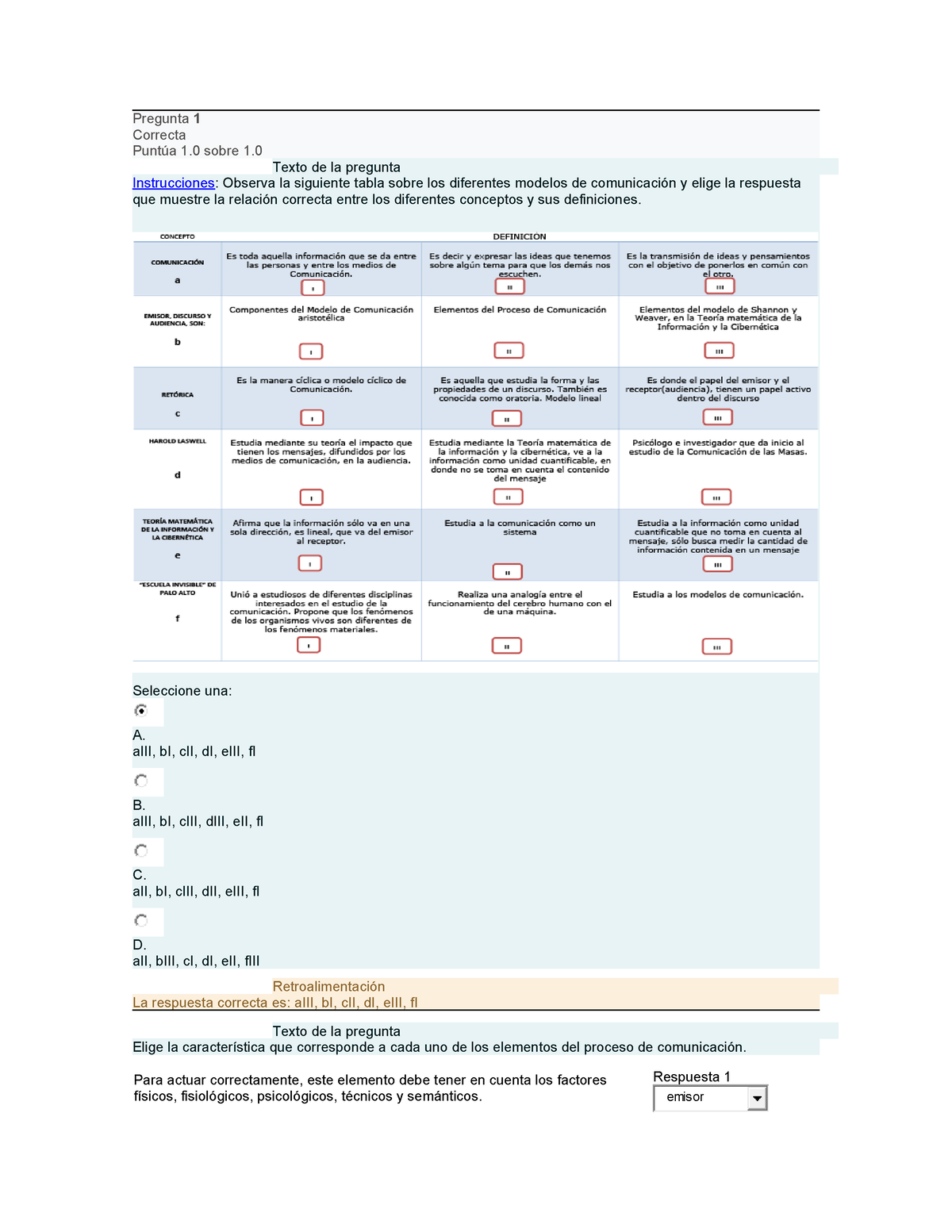 Procadist Comunicación Efectiva En El Trabajo Unidad 1 - Pregunta 1 ...