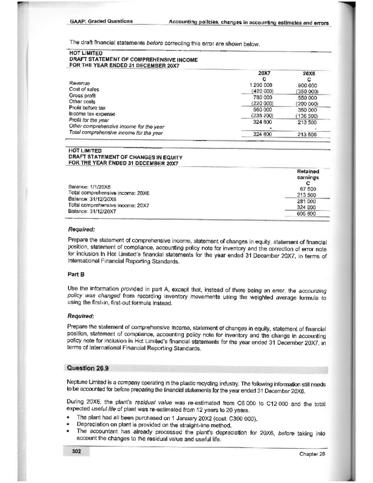 Class - Acc Policies Question 26.8 b - GAAP: Graded Questions ...