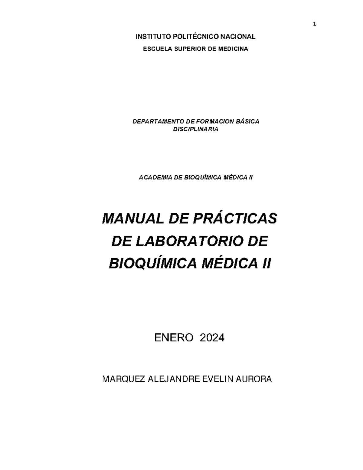 Manual Biok 2 Maea Instituto PolitÉcnico Nacional Escuela Superior De