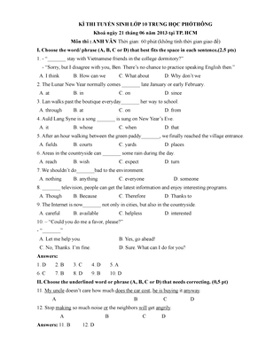 Tieng Anh 10 Friends Global - Unit 1 - Test 1 - FRIENDS GLOBAL 10 ...