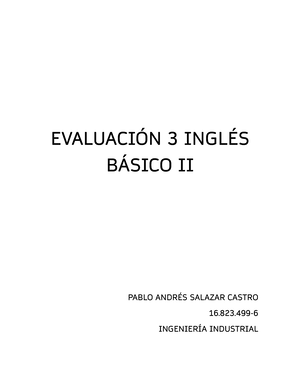 EXAMEN Inglés II - Ingles Basico 2 - Studocu