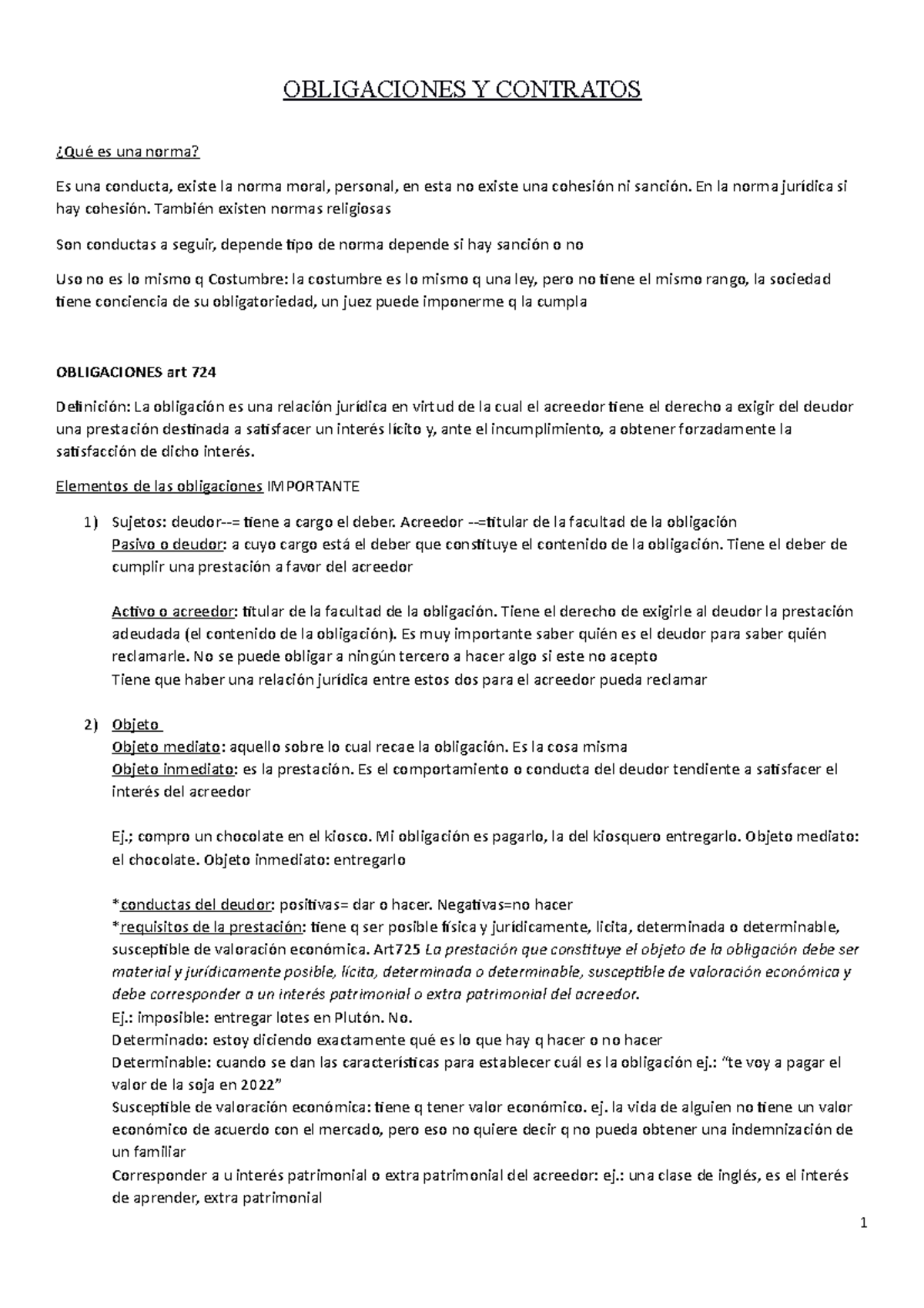 Obligaciones Y Contratos Parte 1 - OBLIGACIONES Y CONTRATOS ¿Qué Es Una ...