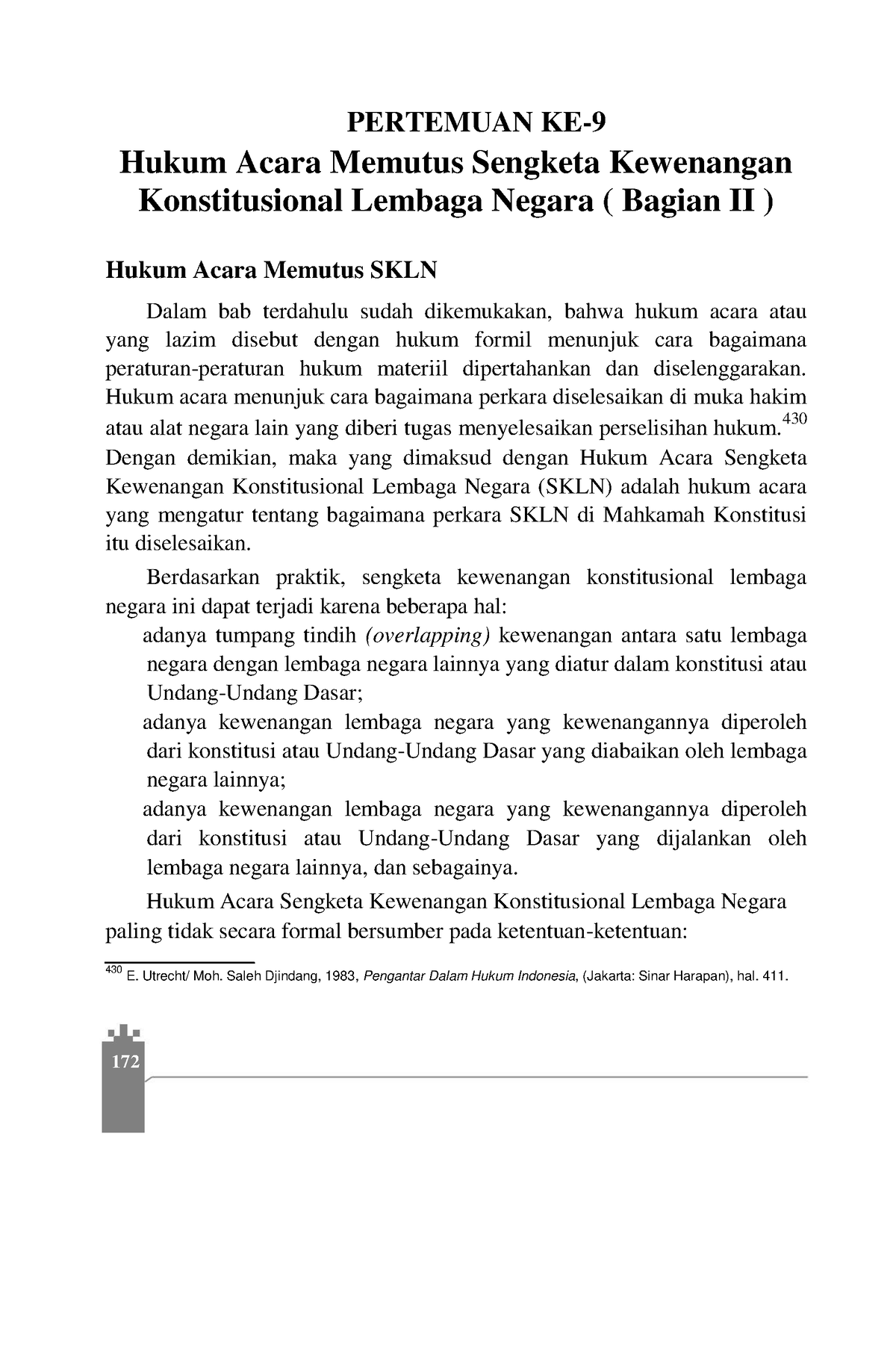 Pertemuan 9 - Hukum - PERTEMUAN KE- Hukum Acara Memutus Sengketa ...