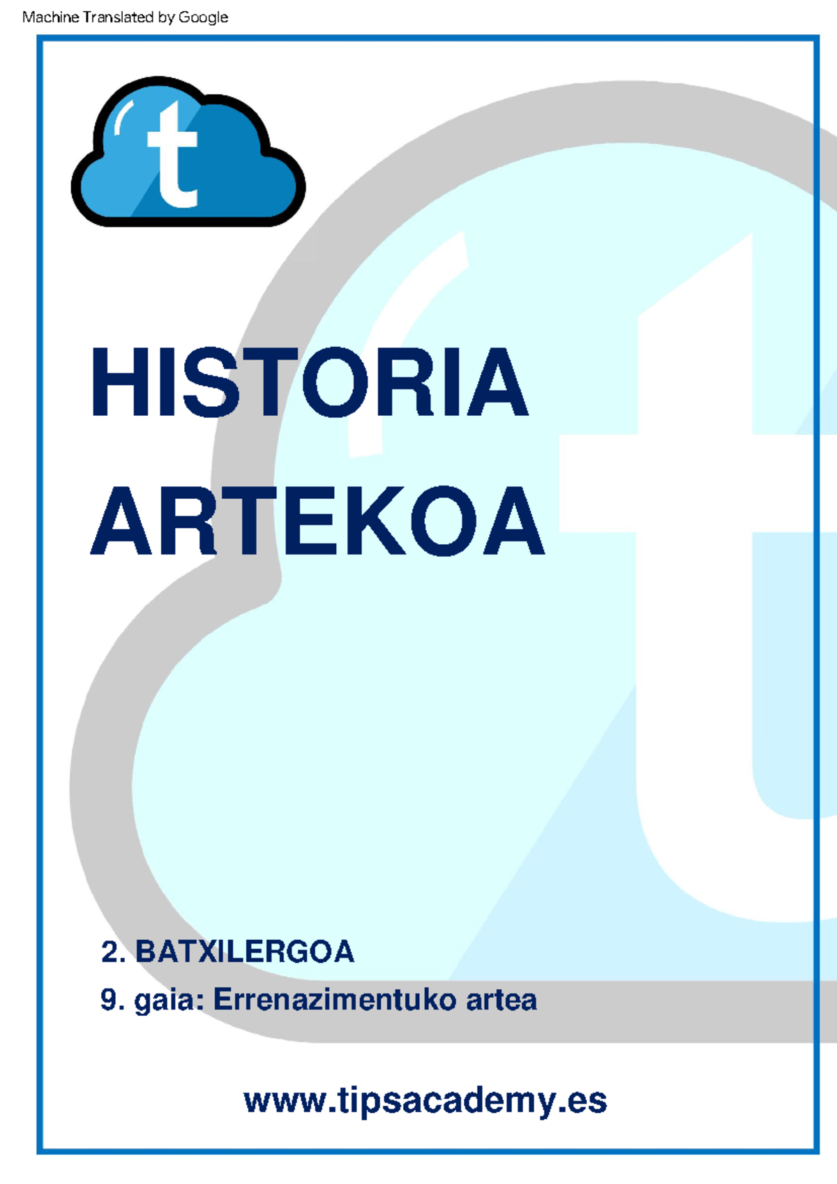 Arte Renacentista - HISTORIA ARTEKOA 2. BATXILERGOA 9. gaia ...