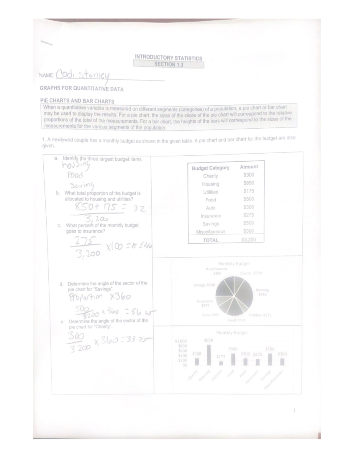 introductory statistics homework answers