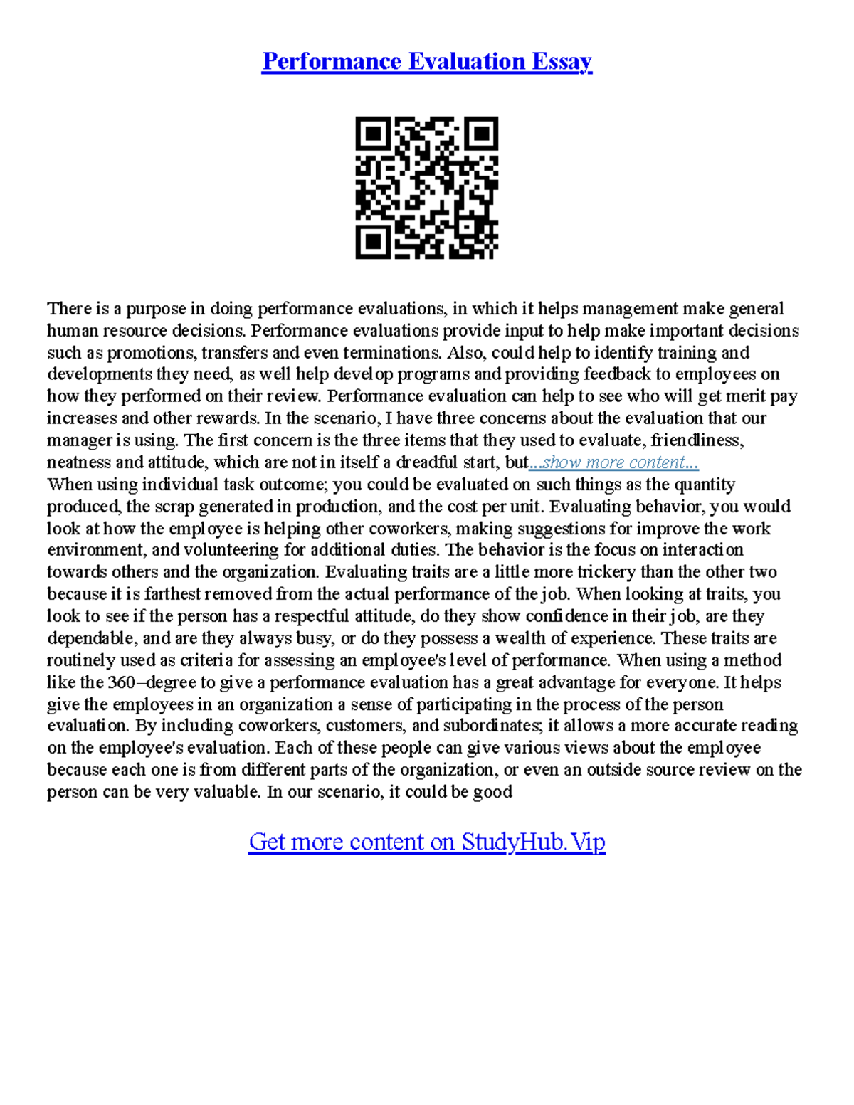 Samples Of Evaluation Essays - Performance Evaluation Essay There is a ...