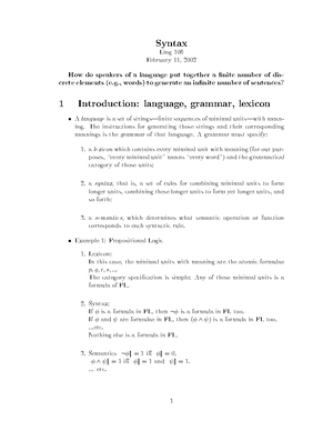 Same Syntax, Different Semantics - However, an analysis of id ...