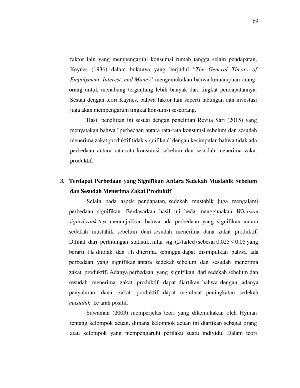 Analisis Perbandingan Pendapatan Mustahik Sebelum Dan Sesudah Menerima ...