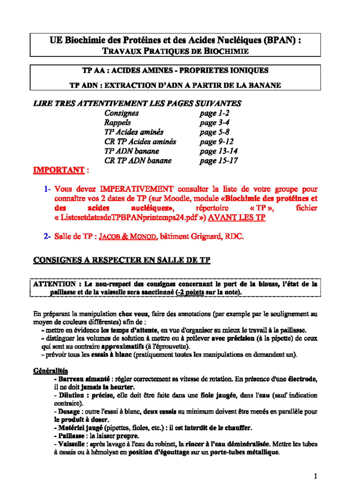 TP BPAN - Biochimie des Glucides et des Lipides - Studocu
