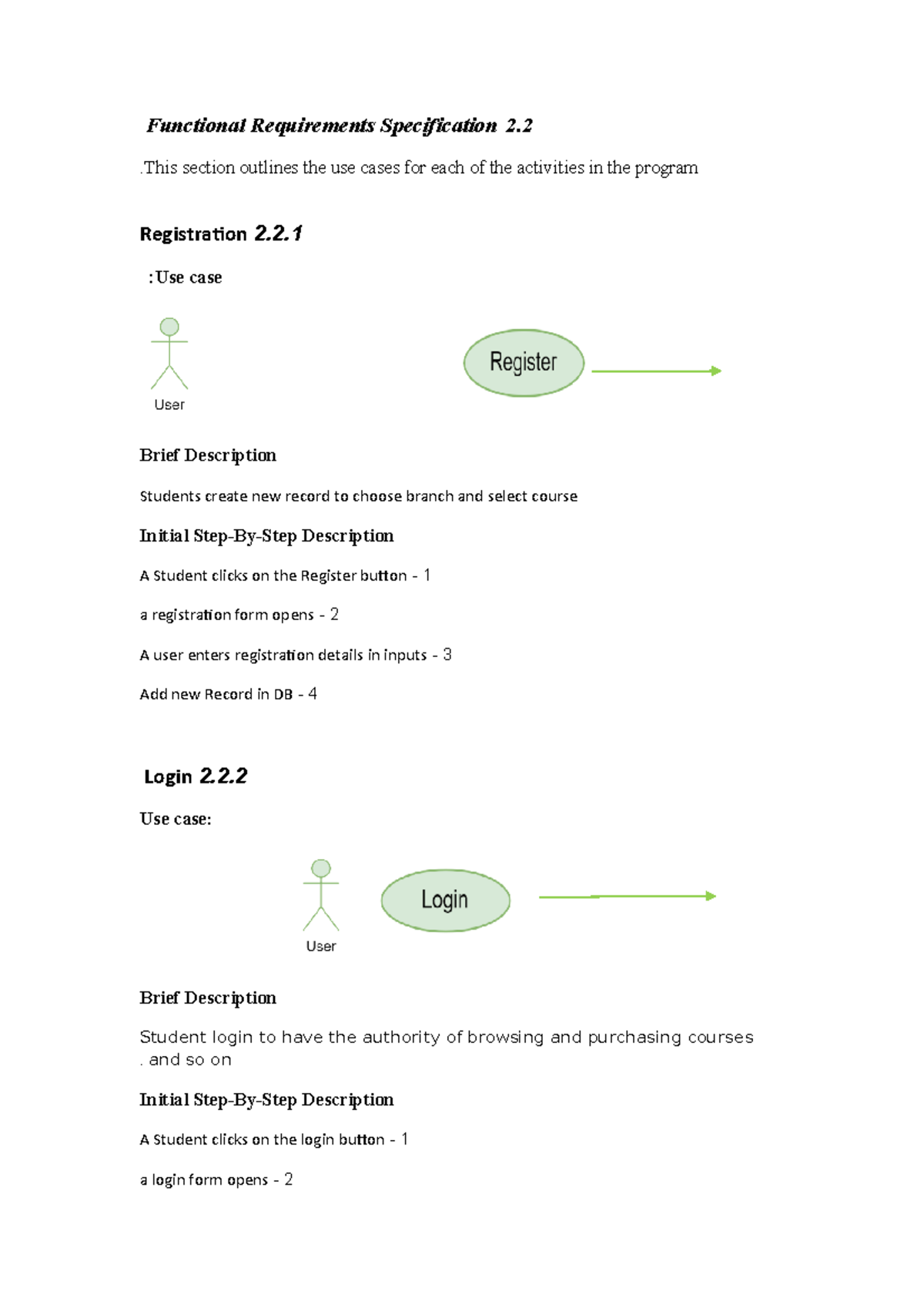 FUNCTIONAL REQUIREMENTS SPECIFICATION DOCUMENT EXAMPLE visual data 2
