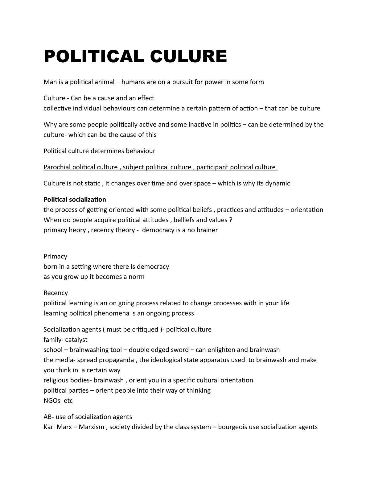 politics-block-4-summaries-on-political-theories-political-culure