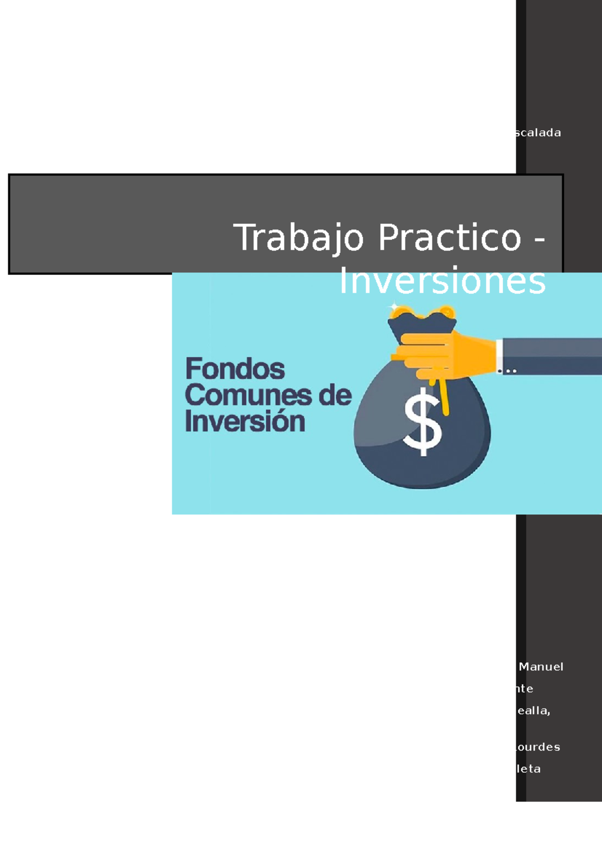 TP Inversiones - Grupal - Trabajo Practico - Inversiones Alejandra De ...