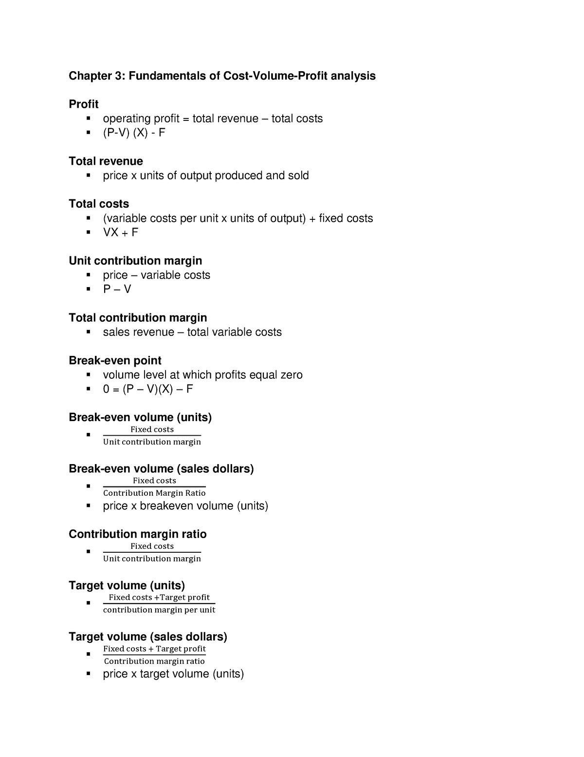 Cost Accounting Chapter 3 Notes - Chapter 3: Fundamentals Of Cost ...