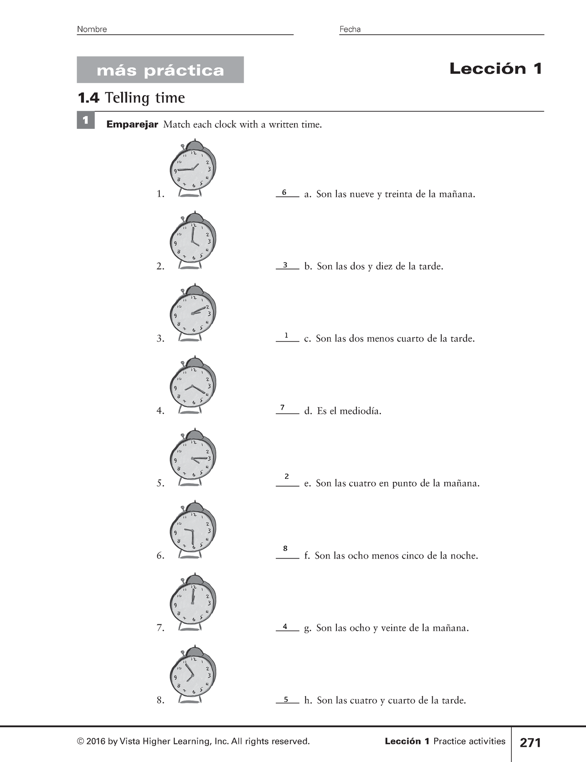 lecci-n-1-1-4-telling-time-nombre-fecha-2016-by-vista-higher