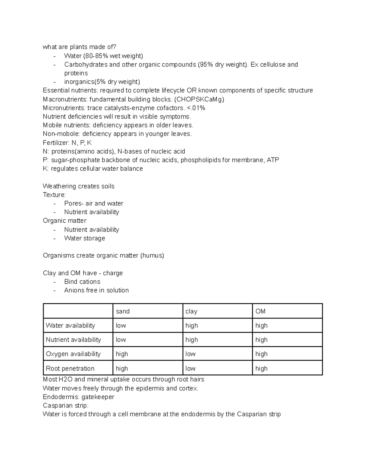 Plants, how they get their nutrients, types of plants, and reproduction