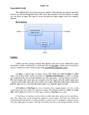 Unit 2-Digital - Lecture notes - Unit 2 Logic gates are the basic ...