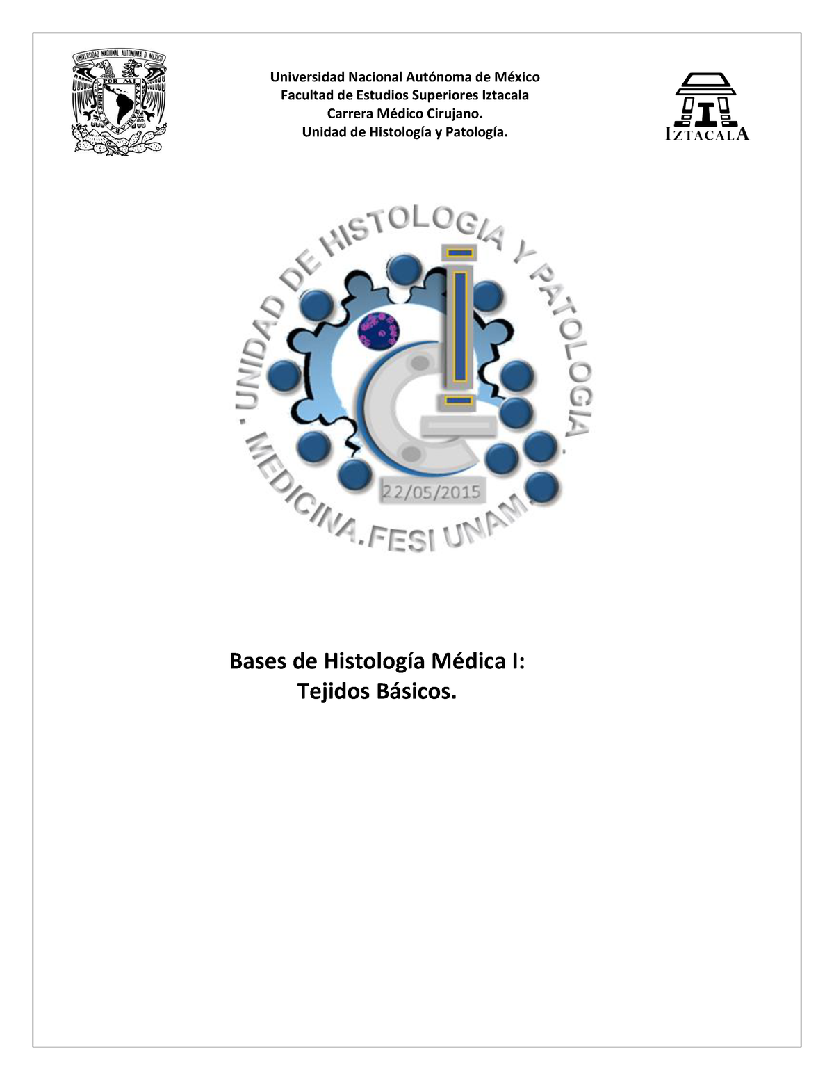 Bases DE Histologia Medica - Universidad Nacional Autónoma De México ...