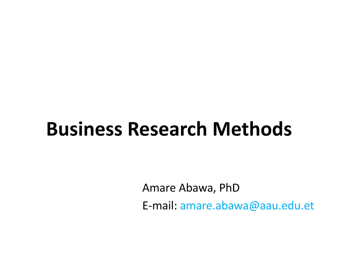 business-research-methods-chap-1-2-business-research-methods-amare