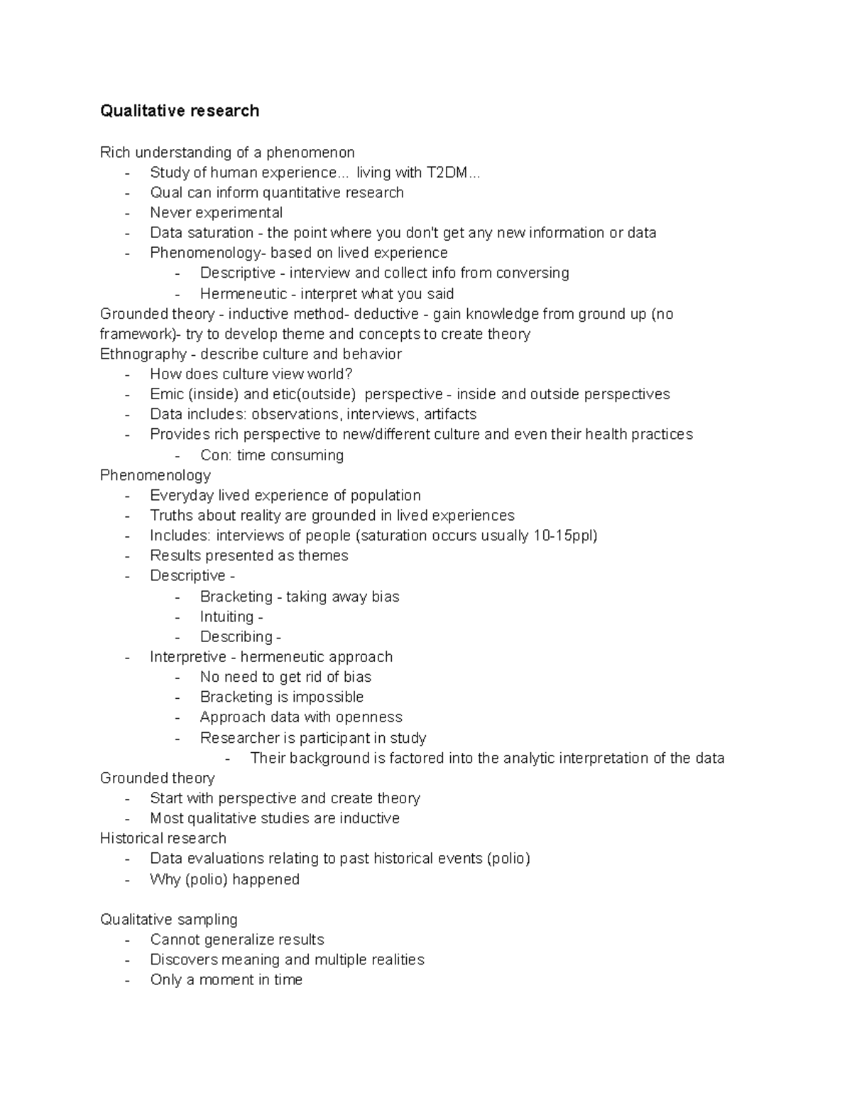 EBP - Qualitative Research Methods - Qualitative Research Rich ...