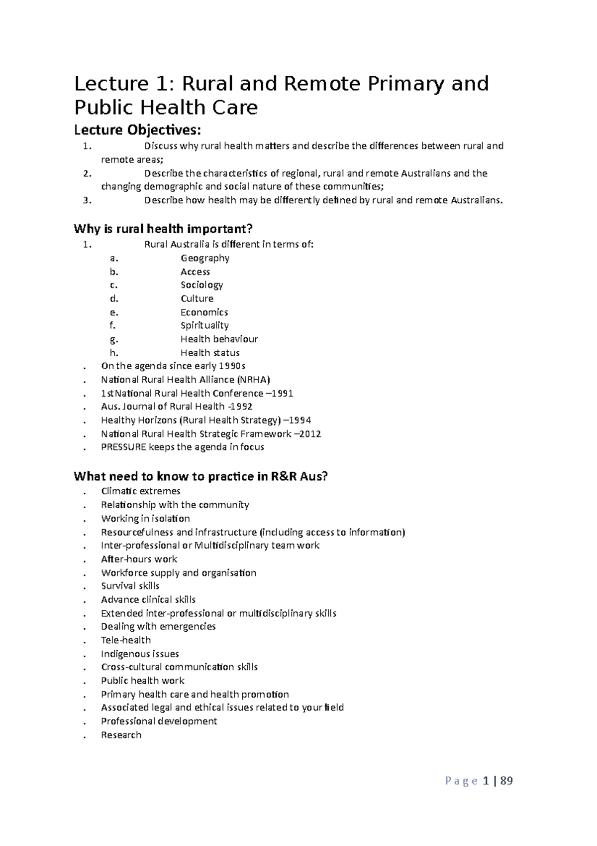 hs-summary-notes-lecture-1-rural-and-remote-primary-and-public